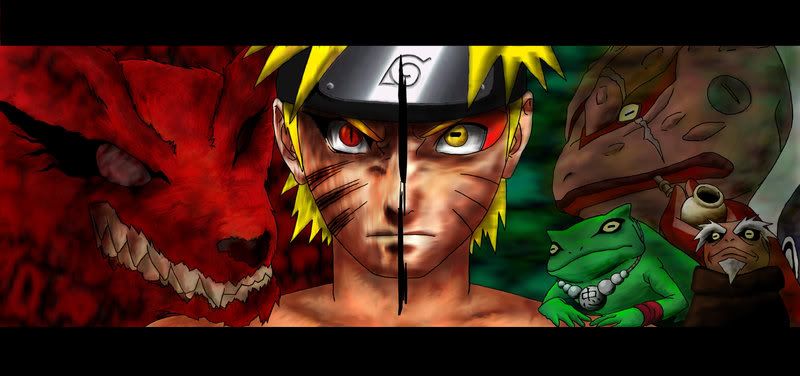 naruto sage mode fox. naruto sage mode vs pain. by