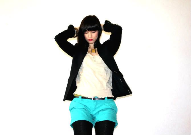 Green shorts