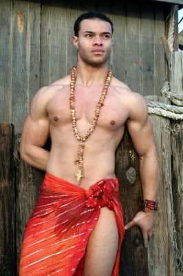 Dude in a sarong