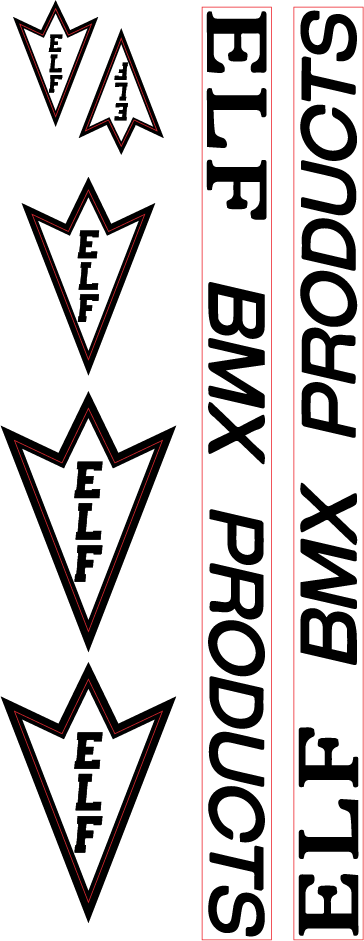 Early ELF BMX Decals (1980-1982) Photo by elf-bmx | Photobucket