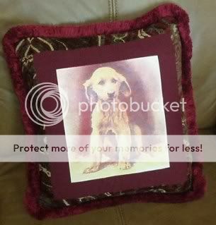 Afghan Hound Puppy Vtg. Print Pillow Decor New  