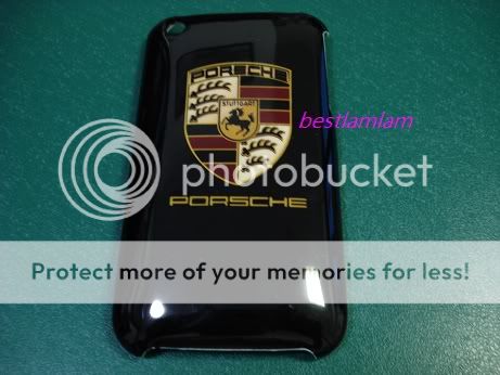 Black Porsche Hard case back Cover for iphone 3G 3GS  